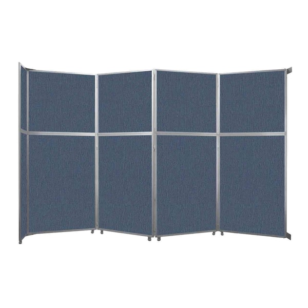 Operable Wall Folding Room Divider 15'7" x 10'3/4" Ocean Fabric